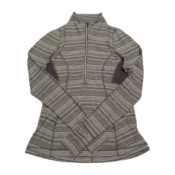 Lululemon Pacesetter Pullover Coal Strata Stripe - Picture 3 of 7